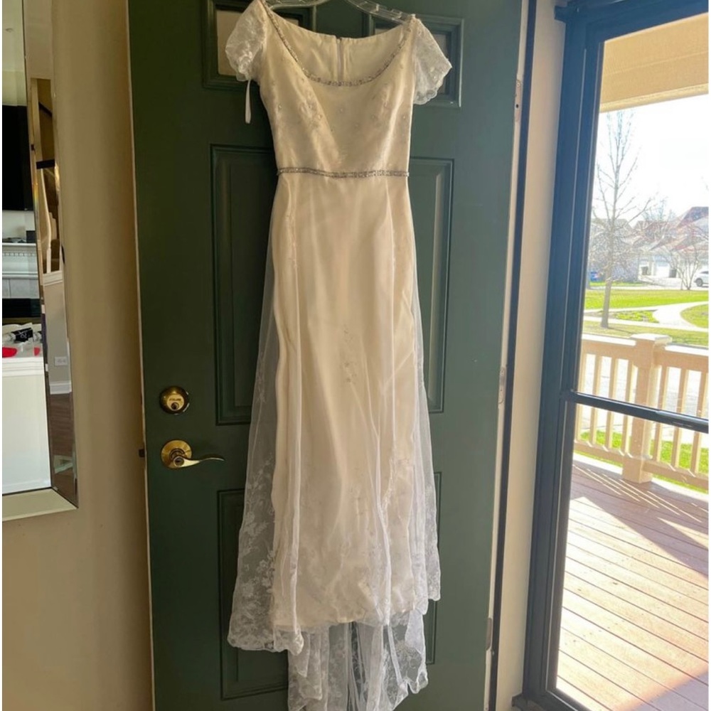 Beautiful handmade vintage wedding dress.